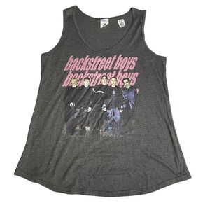 Backstreet Boys Tank Top Port & Company Heather Gray Graphic L
